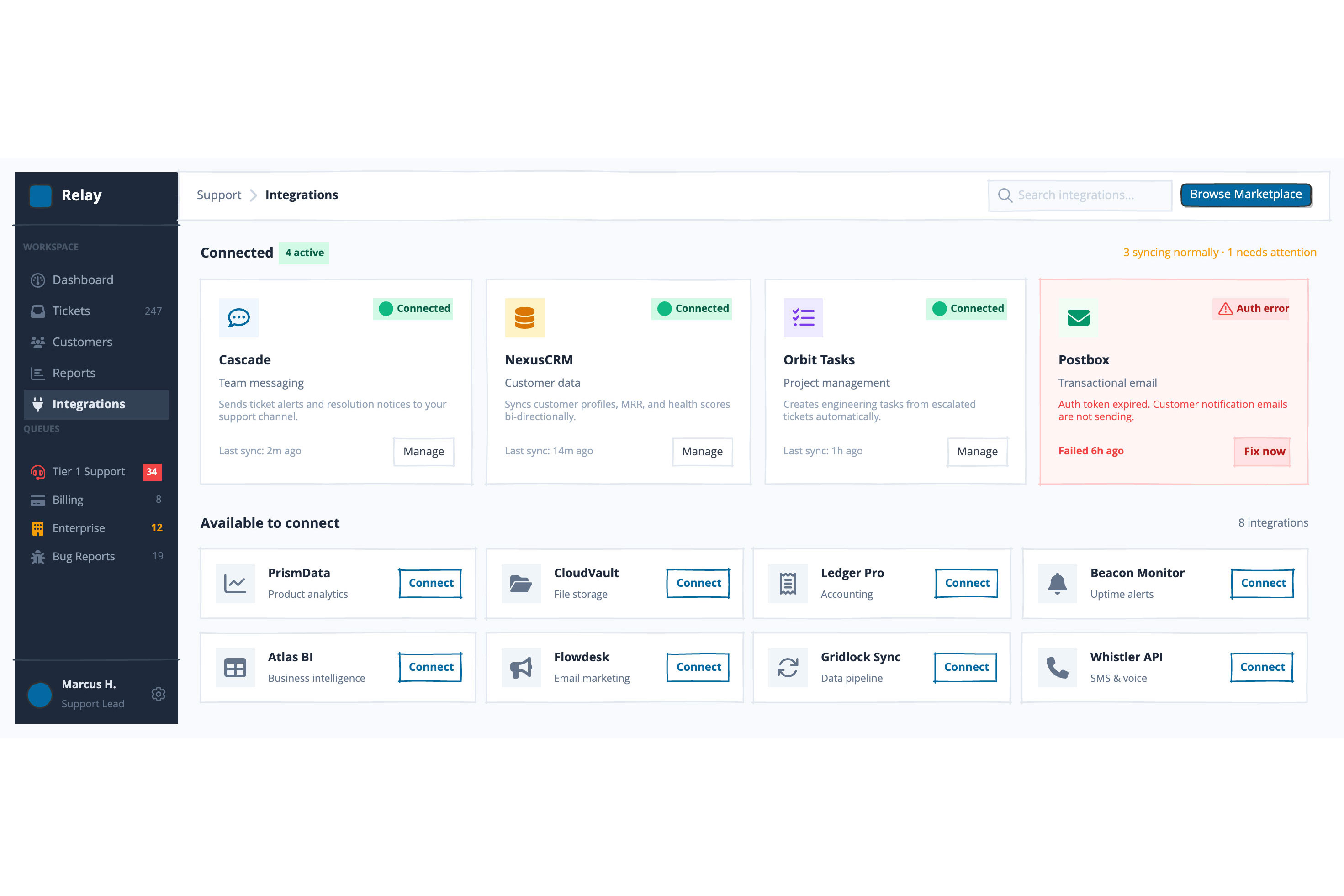 Integrations preview