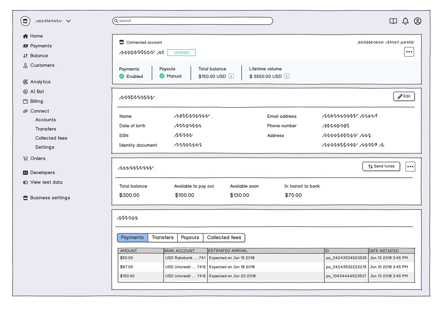 Product layout showcasing an app dashboard