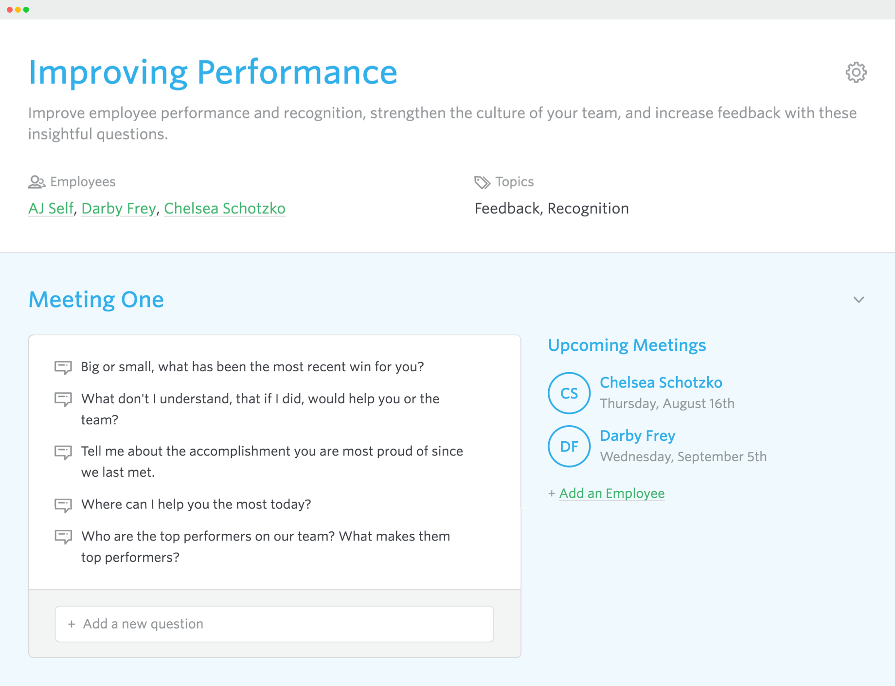 An ‘Improving Performance’ Playbook